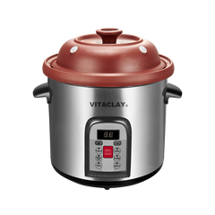 Vitaclay Smart Organic Clay Multi Crock n' Stock Pot 6 Quarts VM7800-5C