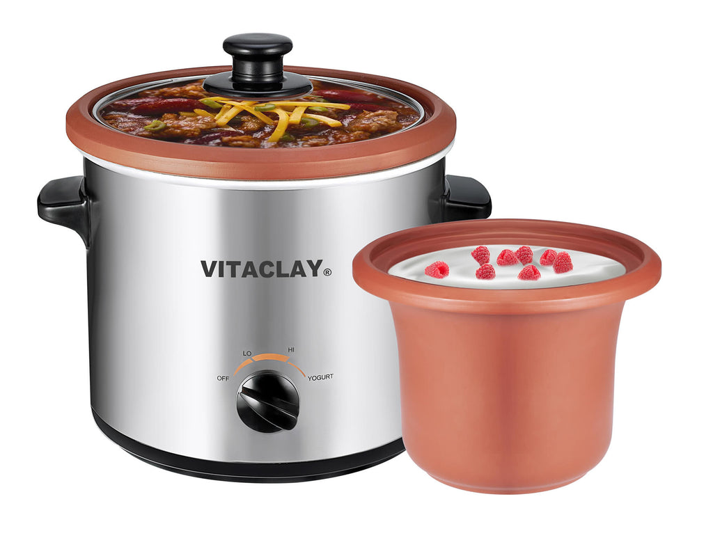 Vita Clay 2-in-1 Yogurt Maker and Slow Cooker Model VS7600-2C